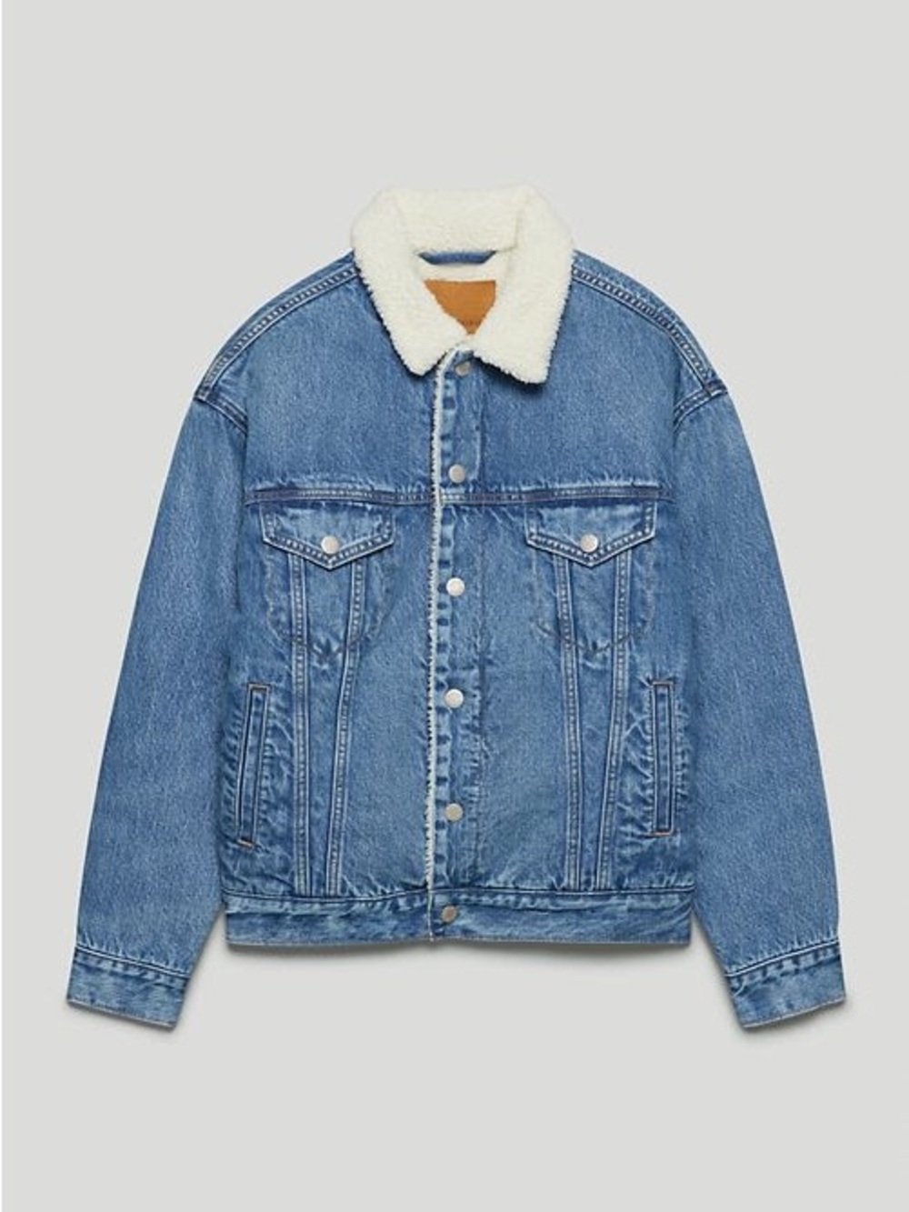 Aritzia Denim Forum THE FRANCOISE SHERPA JACKET in size S